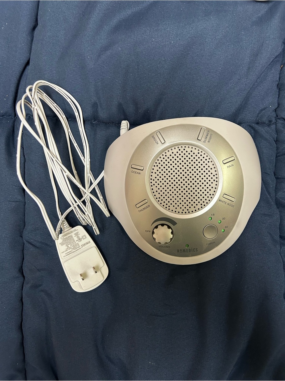 Homedics White and Silver Sound Therapy Machine